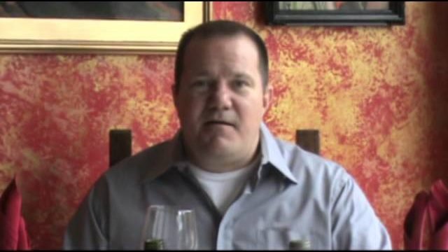 Jeff pairing Merlot with dinner at Caro Mio