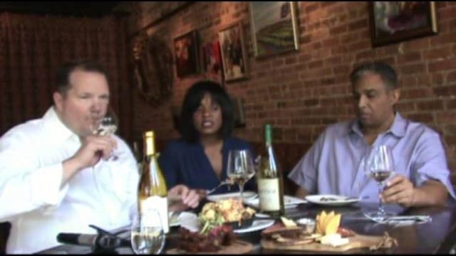 Jeff leading a white wine tasting with guests at Southport & Irving